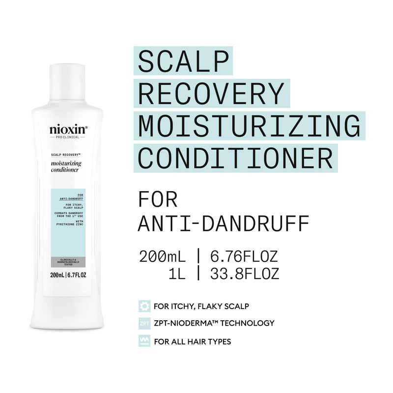 Nioxin Scalp Recovery System Moisturizing Conditioner | With Pyrithione Zinc and Green Tea Extracts | 6.7 Fl oz. - Image 3